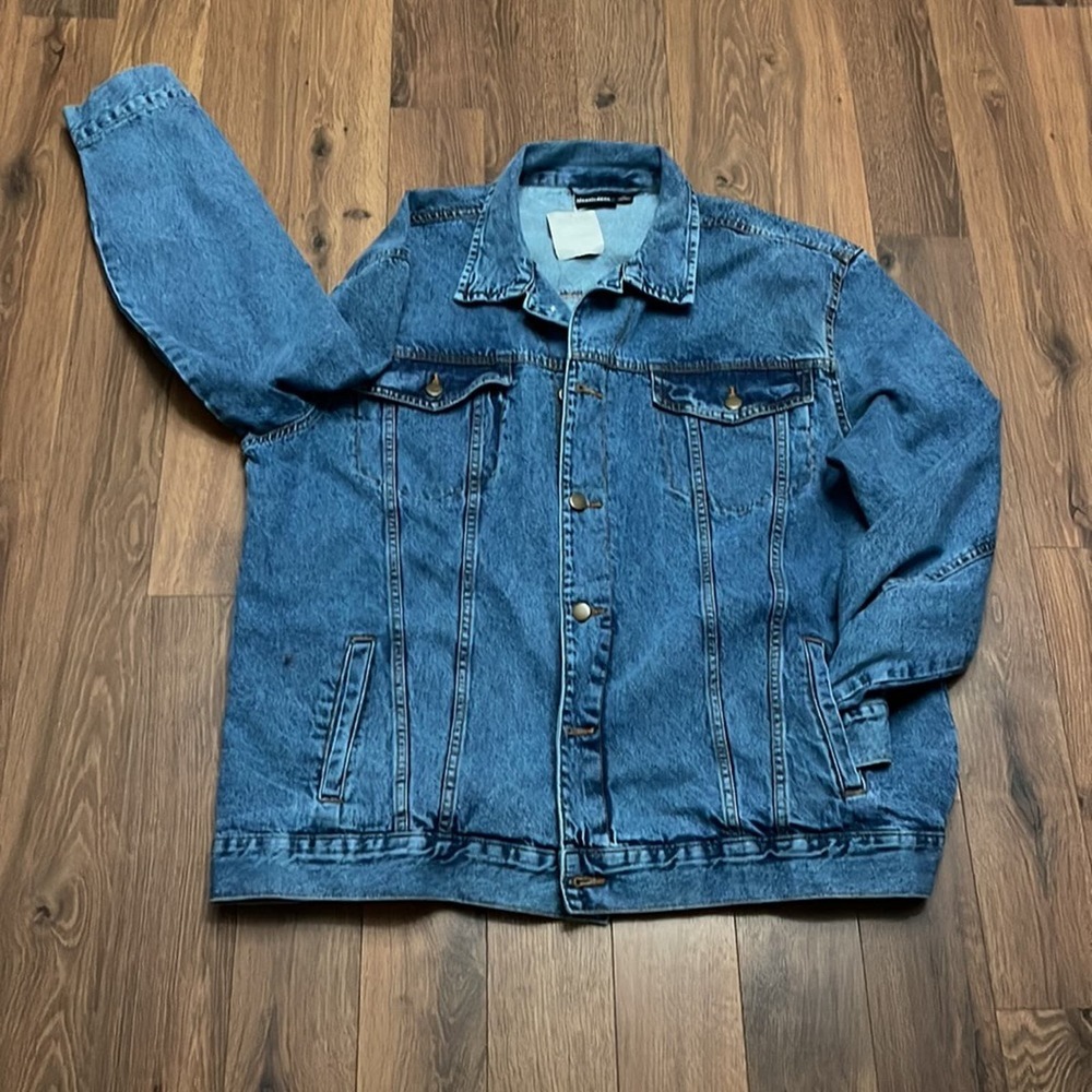 Nickelodeon Sponge Bob Oversized Denim Jacket Size 1x Free Ships Same day - Picture 4 of 5